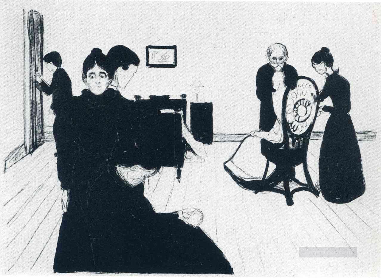 the death chamber 1896 Edvard Munch Oil Paintings